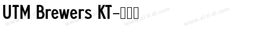 UTM Brewers KT字体转换